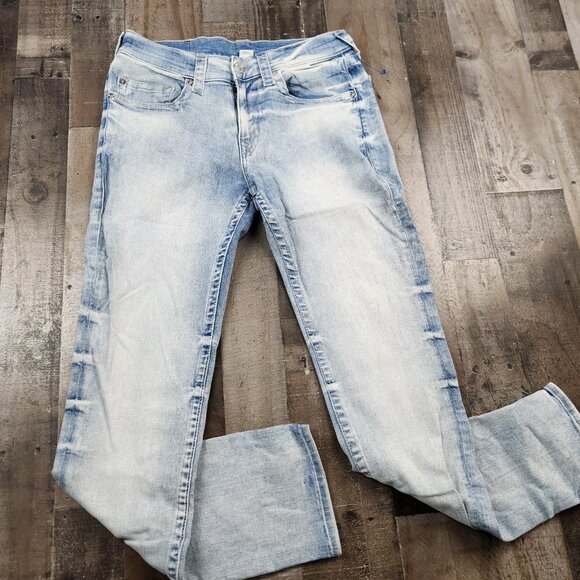Mens True Religion Skinny No Flap size 33x32 Mid Rise Denim Jeans - Picture 3 of 13